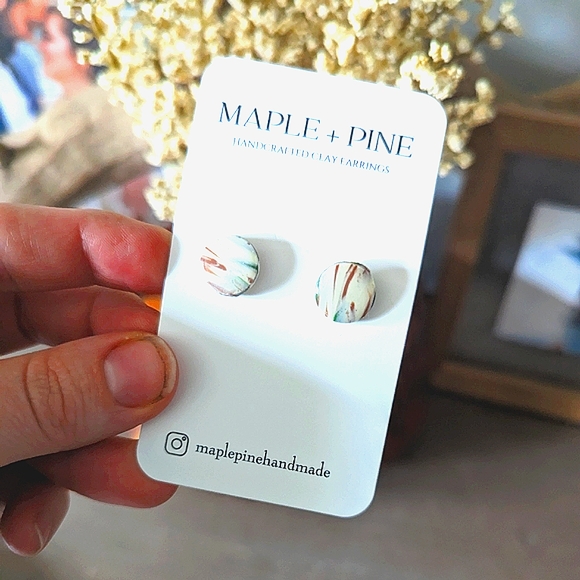 ☀️🌻2 for $20 | 🆕Handcrafted Clay Earrings - Picture 3 of 3